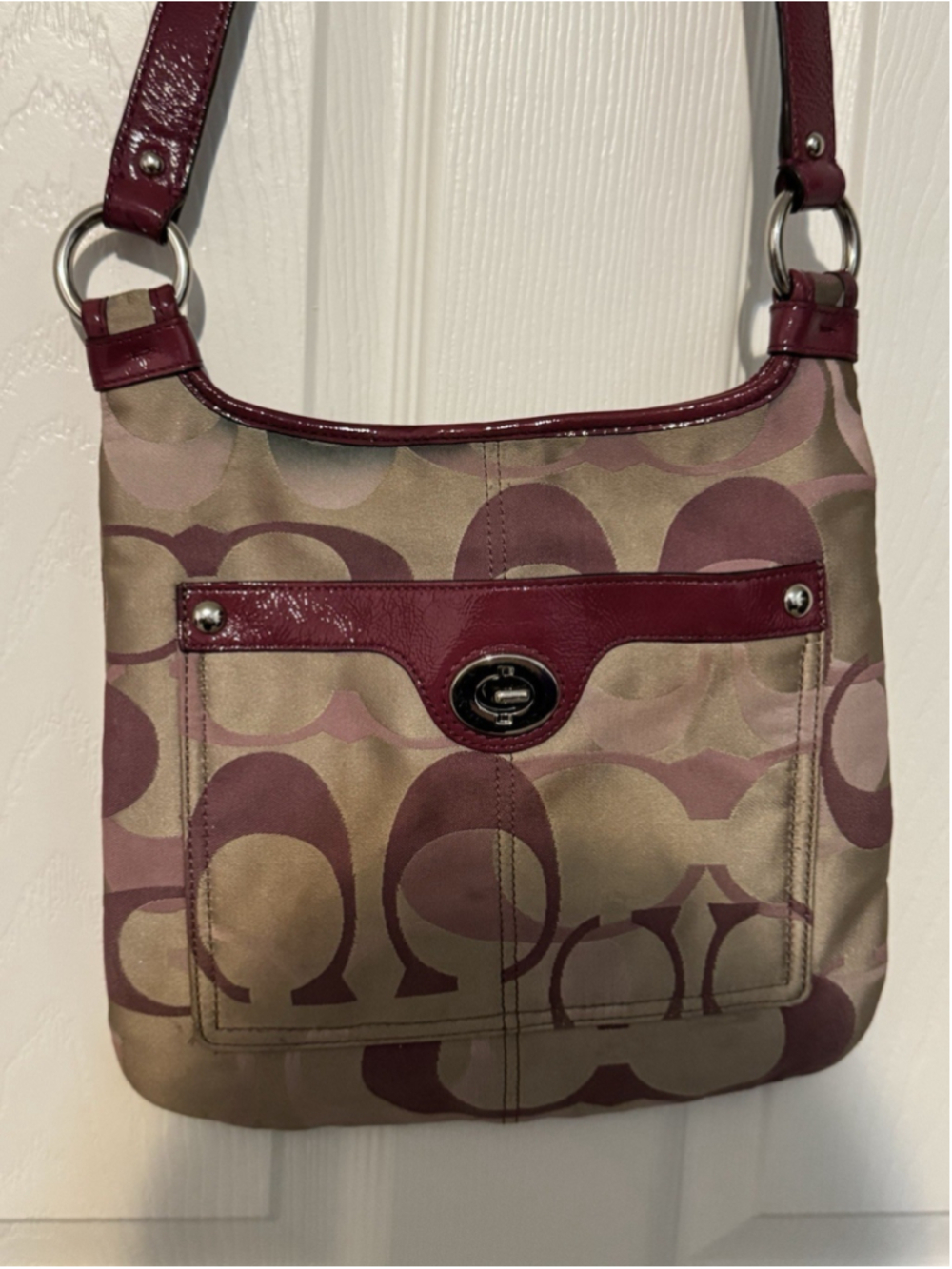 Coach Penelope Optic Signature Hippie Crossbody Bag F1159-F17479 Purse Hipster - Picture 2 of 9